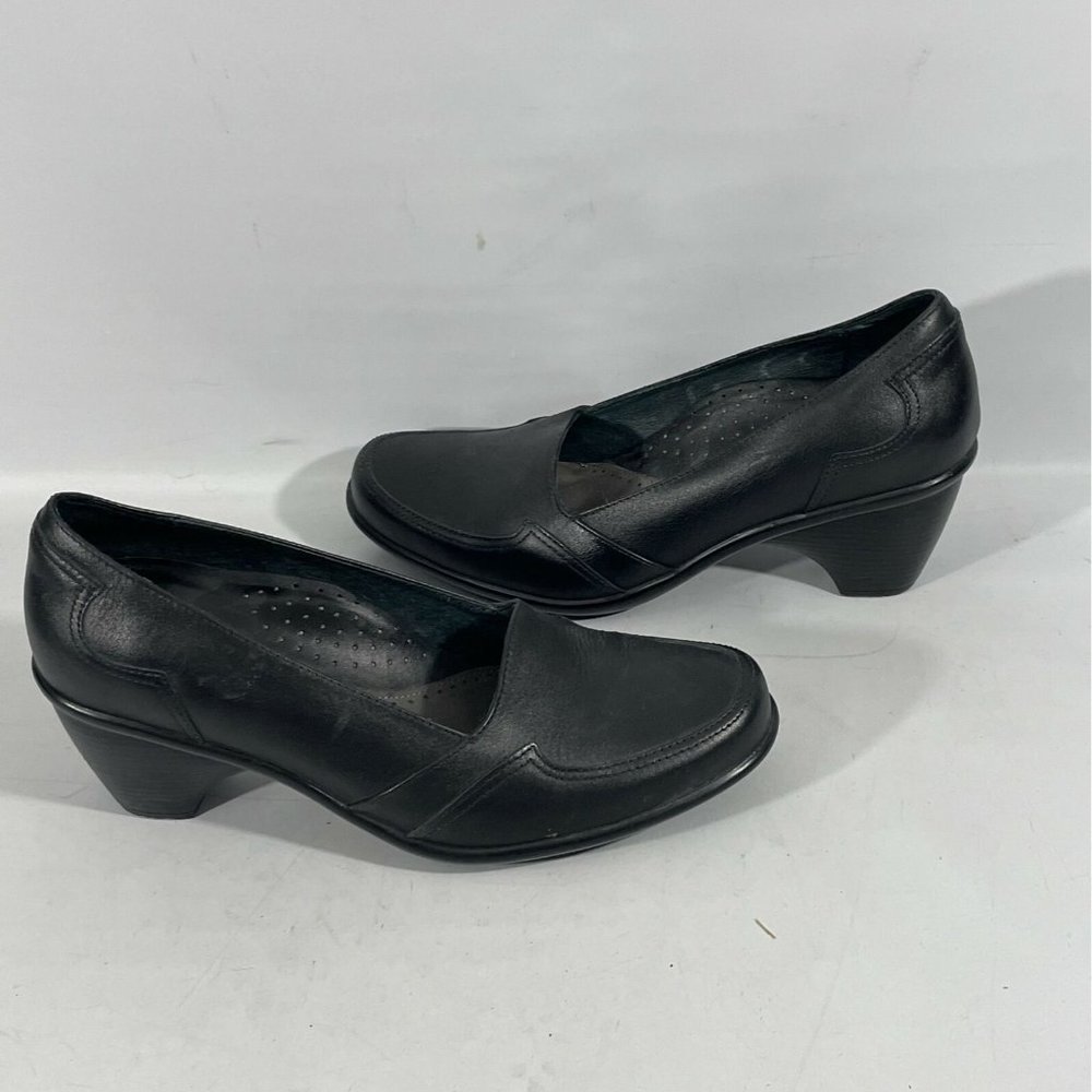 Dansko Womens Heels 40 (9.5-10) Black Leather